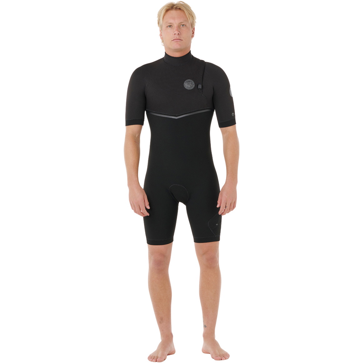 2026 Rip Curl Hombres E-Bomb 2/2mm Zip Free Shorty Neopreno 124MSP - Black